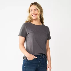 Women's Sonoma Goods For Life® Crewneck Tee -Sonoma Goods For Life Shop 5484998 Gray