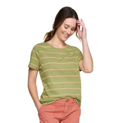 Women's Sonoma Goods For Life® Crewneck Tee -Sonoma Goods For Life Shop 5484998 Green Stripe
