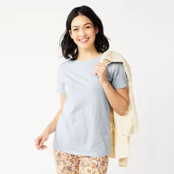 Women's Sonoma Goods For Life® Crewneck Tee -Sonoma Goods For Life Shop 5484998 Light Blue