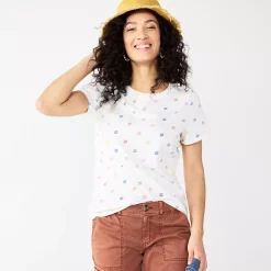 Women's Sonoma Goods For Life® Crewneck Tee -Sonoma Goods For Life Shop 5484998 Multi Color Sun