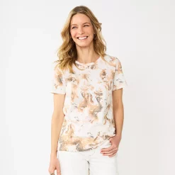 Women's Sonoma Goods For Life® Crewneck Tee -Sonoma Goods For Life Shop 5484998 Neutral Dye