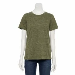 Women's Sonoma Goods For Life® Crewneck Tee -Sonoma Goods For Life Shop 5484998 Olive Texture