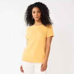 Women's Sonoma Goods For Life® Crewneck Tee -Sonoma Goods For Life Shop 5484998 Orange