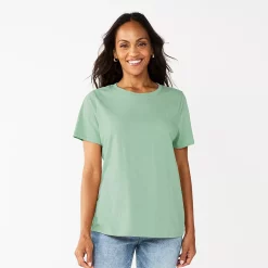 Women's Sonoma Goods For Life® Crewneck Tee -Sonoma Goods For Life Shop 5484998 Sage Green