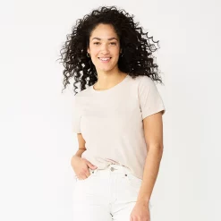 Women's Sonoma Goods For Life® Crewneck Tee -Sonoma Goods For Life Shop 5484998 Taupe