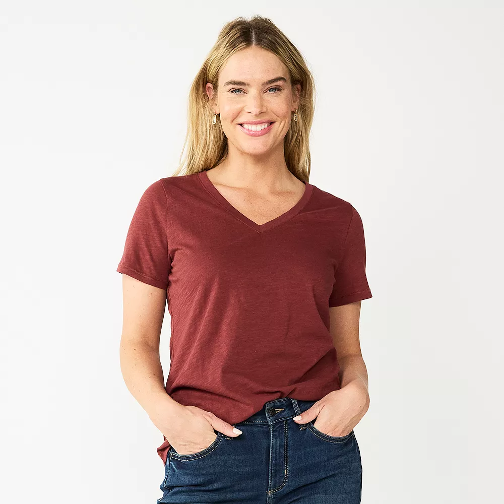 Women's Sonoma Goods For Life® Everyday V-Neck Tee 61 Women's Sonoma Goods For Life® Everyday V-Neck Tee - Image 61