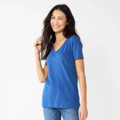 Women's Sonoma Goods For Life® Everyday V-Neck Tee 150 Women's Sonoma Goods For Life® Everyday V-Neck Tee -Sonoma Goods For Life Shop 5485729 Cobalt Blue
