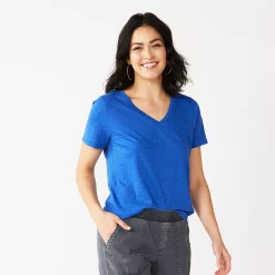 Women's Sonoma Goods For Life® Everyday V-Neck Tee 106 Women's Sonoma Goods For Life® Everyday V-Neck Tee -Sonoma Goods For Life Shop 5485729 Indigo