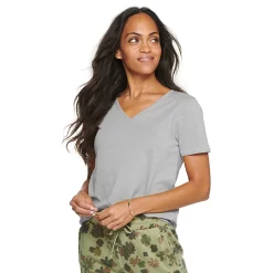 Women's Sonoma Goods For Life® Everyday V-Neck Tee 131 Women's Sonoma Goods For Life® Everyday V-Neck Tee -Sonoma Goods For Life Shop 5485729 Light Gray