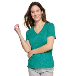 Women's Sonoma Goods For Life® Everyday V-Neck Tee 144 Women's Sonoma Goods For Life® Everyday V-Neck Tee -Sonoma Goods For Life Shop 5485729 Light Teal Texture