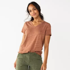 Women's Sonoma Goods For Life® Everyday V-Neck Tee 146 Women's Sonoma Goods For Life® Everyday V-Neck Tee -Sonoma Goods For Life Shop 5485729 Puebla Brown