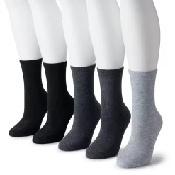 Women's Sonoma Goods For Life® 5 Pack Plain Knit Crew Socks 15 Women's Sonoma Goods For Life® 5 Pack Plain Knit Crew Socks -Sonoma Goods For Life Shop 5497544 Gray Heather