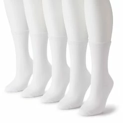 Women's Sonoma Goods For Life® 5 Pack Plain Knit Crew Socks 14 Women's Sonoma Goods For Life® 5 Pack Plain Knit Crew Socks -Sonoma Goods For Life Shop 5497544 White