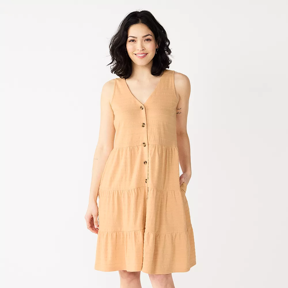 Women's Sonoma Goods For Life® Sleeveless Tiered Knit Dress 2 Women's Sonoma Goods For Life® Sleeveless Tiered Knit Dress - Image 2