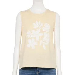 Women's Sonoma Goods For Life® Muscle Graphic Tank -Sonoma Goods For Life Shop 5504455 Beige Floral