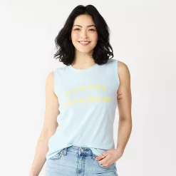 Women's Sonoma Goods For Life® Muscle Graphic Tank -Sonoma Goods For Life Shop 5504455 Choose Happiness