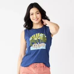 Women's Sonoma Goods For Life® Muscle Graphic Tank -Sonoma Goods For Life Shop 5504455 Explore