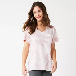Women's Sonoma Goods For Life® Tunic Tee -Sonoma Goods For Life Shop 5508079 Lilac Pink Dye
