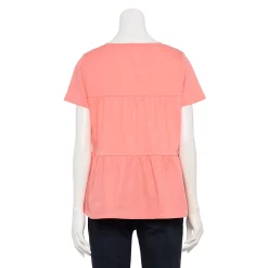 Women's Sonoma Goods For Life® Tiered V-Neck Top -Sonoma Goods For Life Shop 5508144 ALT