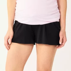 Maternity Sonoma Goods For Life® Under-The-Belly Lounge Shorts -Sonoma Goods For Life Shop 5508928 Pitch Black