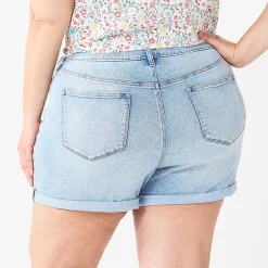 Plus Size Sonoma Goods For Life® Premium Mom Shorts -Sonoma Goods For Life Shop 5513061 ALT