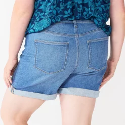 Plus Size Sonoma Goods For Life® Highrise Curvy Denim Shorts -Sonoma Goods For Life Shop 5515737 ALT