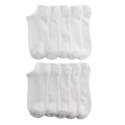 Women's Sonoma Goods For Life® 10-Pack No Show Marled Socks -Sonoma Goods For Life Shop 5521589 White
