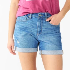 Women's Sonoma Goods For Life® High-Rise Curvy 5" Denim Shorts -Sonoma Goods For Life Shop 5522148 Bohemian