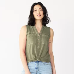 Women's Sonoma Goods For LifeĀ® Popover V-neck Utility Tank