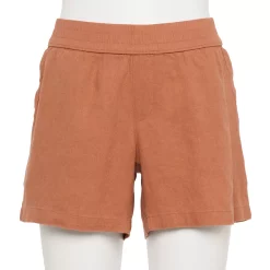 Women's Sonoma Goods For Life® 5" Pull-On Easy Shorts -Sonoma Goods For Life Shop 5526329 Mocha Frosting