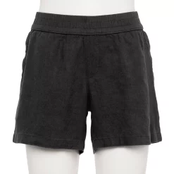 Women's Sonoma Goods For Life® 5" Pull-On Easy Shorts -Sonoma Goods For Life Shop 5526329 Pitch Black