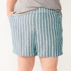Plus Size Sonoma Goods For LifeĀ® Easy Pull-On Shorts