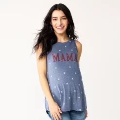 Maternity Sonoma Goods For Life® Graphic Muscle Tank -Sonoma Goods For Life Shop 5529124 Americana Mama