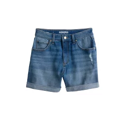 Women's Sonoma Goods For Life® Relaxed Rolled-Cuff Denim Shorts -Sonoma Goods For Life Shop 5529294 ALT5