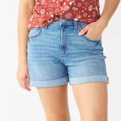 Women's Sonoma Goods For Life® Relaxed Rolled-Cuff Denim Shorts -Sonoma Goods For Life Shop 5529294 Guerneville