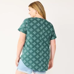 Plus Size Sonoma Goods For Life® V-Neck Tunic Tee -Sonoma Goods For Life Shop 5532474 ALT