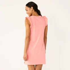 Women's Sonoma Goods For Life® Ruffle Sleeveless Knit Dress -Sonoma Goods For Life Shop 5535468 ALT