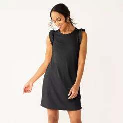 Women's Sonoma Goods For LifeĀ® Ruffle Sleeveless Knit Dress
