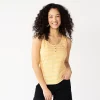 Women's Sonoma Goods For Life® Striped Henley Tank