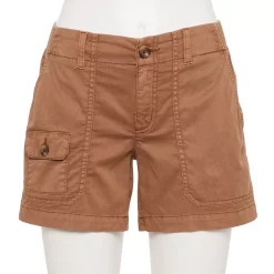 Women's Sonoma Goods For Life® Comfort Waist 5" Utility Shorts -Sonoma Goods For Life Shop 5542176 Brown