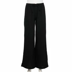 Women's Sonoma Goods For Life® Wide-Leg Linen Blend Pants 9 Women's Sonoma Goods For Life® Wide-Leg Linen Blend Pants -Sonoma Goods For Life Shop 5545402 Black