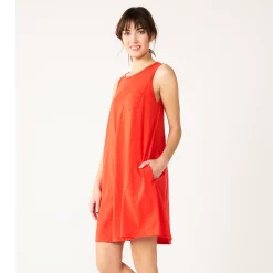 Women's Sonoma Goods For Life® Sleeveless Swing Dress -Sonoma Goods For Life Shop 5546448 Red