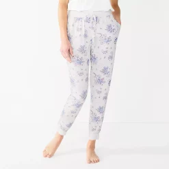 Women's Sonoma Goods For Life® Essential Banded Bottom Pajama Pants 10 Women's Sonoma Goods For Life® Essential Banded Bottom Pajama Pants -Sonoma Goods For Life Shop 5553611 White Floral