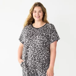Plus Size Sonoma Goods For Life® Essential Short Sleeve Pajama Top 7 Plus Size Sonoma Goods For Life® Essential Short Sleeve Pajama Top -Sonoma Goods For Life Shop 5553637 Animal