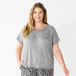 Plus Size Sonoma Goods For Life® Essential Short Sleeve Pajama Top 8 Plus Size Sonoma Goods For Life® Essential Short Sleeve Pajama Top -Sonoma Goods For Life Shop 5553637 Grey