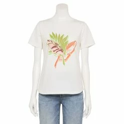 Women's Sonoma Goods For Life® Summer Graphic Tees -Sonoma Goods For Life Shop 5558324 Cream Tropical Palm