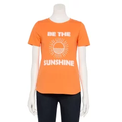 Women's Sonoma Goods For Life® Summer Graphic Tees -Sonoma Goods For Life Shop 5558324 Orange Sunshine