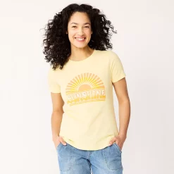 Women's Sonoma Goods For Life® Summer Graphic Tees -Sonoma Goods For Life Shop 5558324 Sunshine Yellow