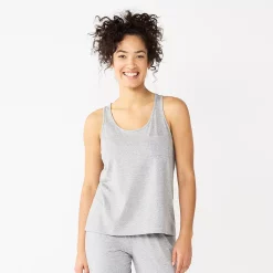Women's Sonoma Goods For Life® Essential Pajama Tank Top 6 Women's Sonoma Goods For Life® Essential Pajama Tank Top -Sonoma Goods For Life Shop 5558709 Heather Gray