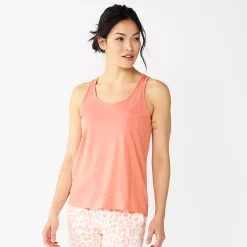 Women's Sonoma Goods For Life® Essential Pajama Tank Top 7 Women's Sonoma Goods For Life® Essential Pajama Tank Top -Sonoma Goods For Life Shop 5558709 Natural Coral